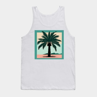 Palm Tree Print Tank Top